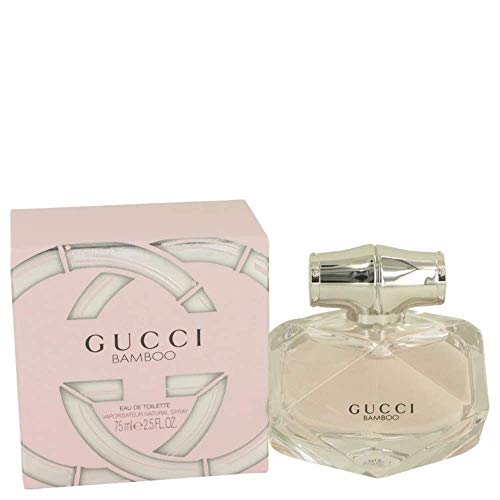 Gucci Bamboo | Eau de Toilette Spray | Fragrance for Women | Floral and Woody Scent with Key Notes of Casablanca Lily, Bergamot, and Orange Blossom | 75 mL / 2.5 fl oz