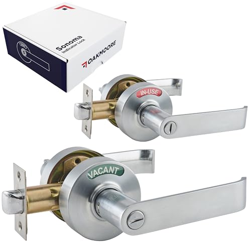 Commercial Door Handle Lock, Bathroom Locks for Home Doors, Vacant