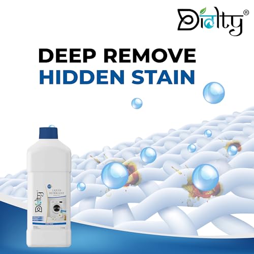 Image of Diolty 1L Liquid Laundry Detergent Fresh Fragrance | Concentrated Bio-Enzyme Stain Remover | HE Front Load Top Load Safe | ColorSafe Fabric Protector | 20+ Washes Family Value Pack