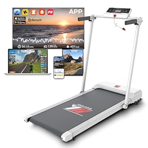 YM Elektrische loopband, inklapbaar, maxi looptapijt, 42 cm, Italiaans merk, versterkt frame, app Kinomap Zwift Bitgym, ruimtebesparend, 12 programma’s, model Next 1000 Your Move