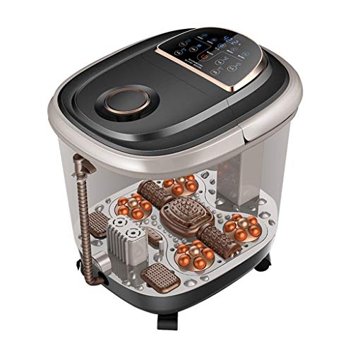 Foot Spa Bad Massage mit Hitze, 2 Automatische Massage Roller und 4 Elektro-Plattenspieler, Elektrische Füße Einweichen Wanne mit Hitze