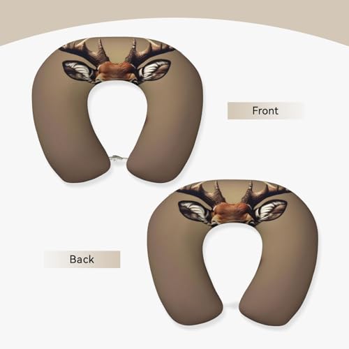Almohada ergonómica de poliéster para viaje miniatura 3