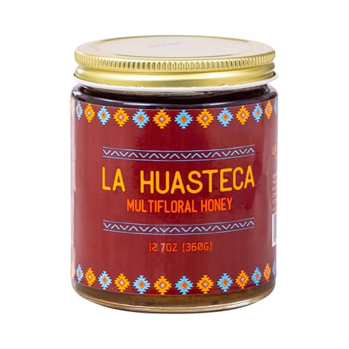 Miel Multifloral La Huasteca 12oz C/Natural en Frasco de Vidrio