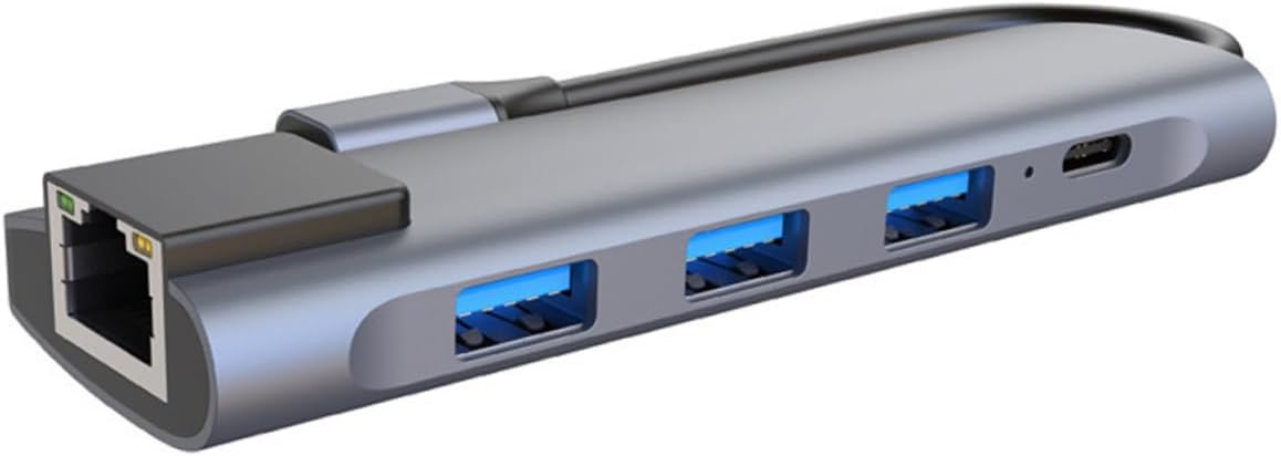 Hub USB Angoily Tipo C con Puerto de Carga PD, Adaptador Multipuerto