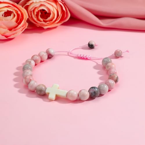 Image of Smilelife Easter Gifts for Teen Girls & Women - Bunny Beaded Bracelet Set - Perfect Easter basket stuffers
