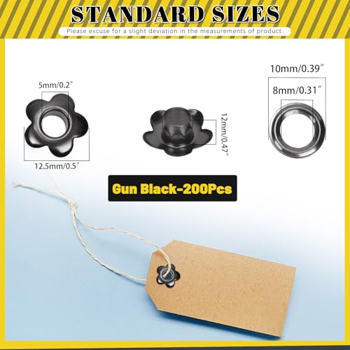 Œillets pour scrapbooking style fleur 5mm contre la déchirure du papier