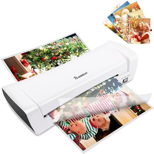 Plastificatrice A4 A5 A6 Plastificatore a Caldo e Freddo laminazione con 2 Rulli Tagliatore Velocità 280 mm/min In Formato con 15...