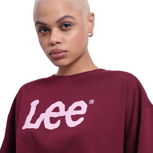Image of Lee Women's Solid Relaxed Fit Tshirts