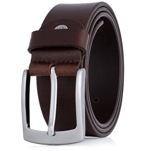 LINDENMANN Herren Ledergürtel, Vollleder, Büffelleder, 40 mm...