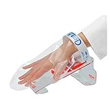 La manopla o guante multiuso para servir, dispone de una pulsera con imán que se une con la base de acero inoxidable. El resultado final es suministrar los productos de forma rápida y cómoda.