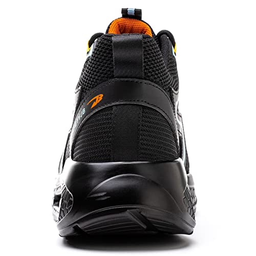 Image of XUNRUO Safety Work Shoes for Mens Womens,Steel Toe Lightweight Sneakers | Steel toe Athletic Footwear,all-day Comfort and Breathable . Ideal for Construction, warehouse,Carpenter and Industrial jobs.