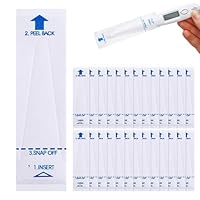 100 Stück Hygienehüllen Für Fieberthermometer 97 * 26mm, Einweg Thermometer Schutzhüllen,Universelle Elektronische Thermometerabdeckungen Für Mündliche Achselhöhle Rektale Elektrische Thermometer