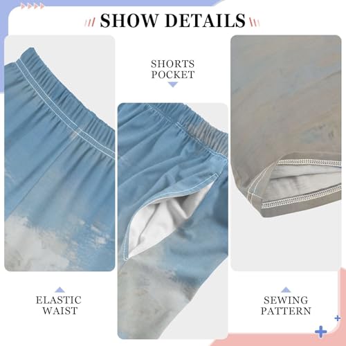 Boys' Pants Happy Couple Beach Long Bottoms Jogger Pants Elastic Waist Trousers with Pockets S-XL4