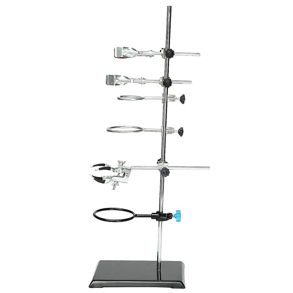 Stojak laboratoryjny 60 cm, statyw laboratoryjny, zestaw z żelaza, stojak laboratoryjny, stal nierdzewna, możliwość regulacji, do eksperymentów fizycznych