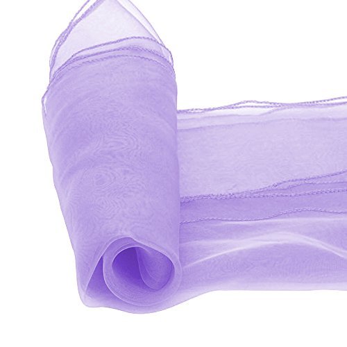 Lucky 10/20/50/100 Pack Organza Banquet Chair Sash Sashes Bows Ties For Weddings Party Decoration White Pink Purple Gold Red(20 Pack, Lavender) #TOP1