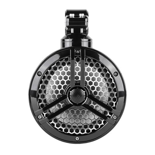 Image of Skar Audio SK65MB-TWR 6.5 inch 2-Way Marine Full Range 320 Watt Coaxial Tower Speakers, Pair (Black)