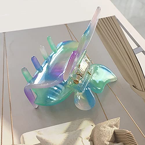 Butterfly Hair Clips, Tortoise Shell Cellulose Acetate Barrettes Claw Clips No-Slip Grip French Design Hair Jaw Clips Clamp Small Hair Accessories For Women Girls Ladies Fashion Ponytail Holders (3 Pack) #TOP2