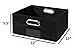 Niche Cubo Set of 6 Half-Size Foldable Fabric Storage Bins- Black,HTOTE066PKBK