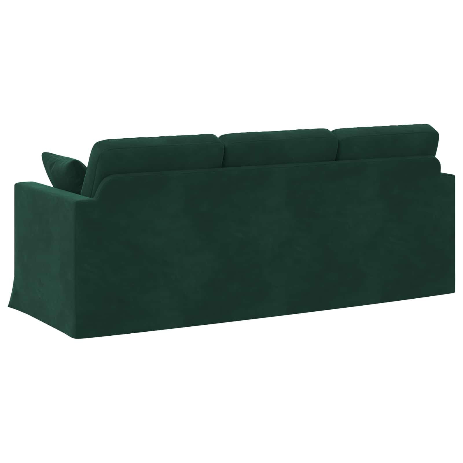 vidaXL Sofá Verde Oscuro 198 x 78 x 80 cm Terciopelo