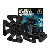 MDUB Medical All Terrain Tips - Heavy Duty Design & Sturdy Cane or Crutch Tips - Sand, Snow, Dirt, and Rain...
