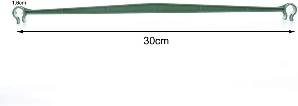 36Pcs Tomato Cage Connector Kits 16mm Stake Arms for Plant Cage, Green Trellis Connectors Stake Arms with 80 Garden Plant Clips Plant Locks Twisty Plant Rings