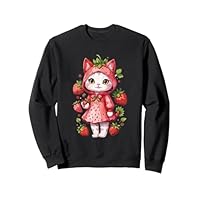 Strawberry kitten Rain Coat Sweatshirt