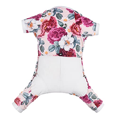 Image of CuteBone Dog Pajamas Flower Puppy Clothes Soft Pjs Birthday Outfit Girl P178S Small