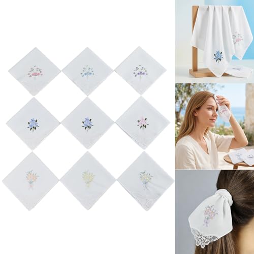 Pañuelos de algodón con encaje para regalar a invitadas de boda y madrinas 2