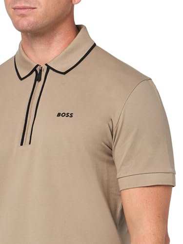 BOSS Men's Phillix Zipper Closure Polo Shirt3