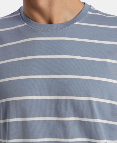 Image of Jockey 2715 Men Super Combed Cotton Rich Striped Round Neck Half Sleeve T-Shirt