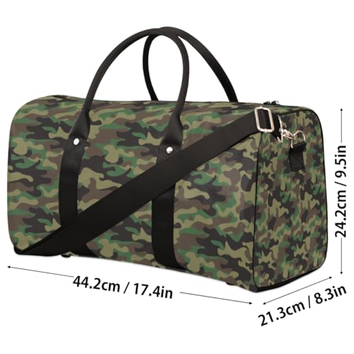 Travel Duffle Bag Women, Camouflage Military Camo Gym Bag Sports Bag,Army Lightweight Waterproof Foldable Overnight Bag, Carry on Shoulder Tote Bags for Hospital Maternity Mommy Gym4