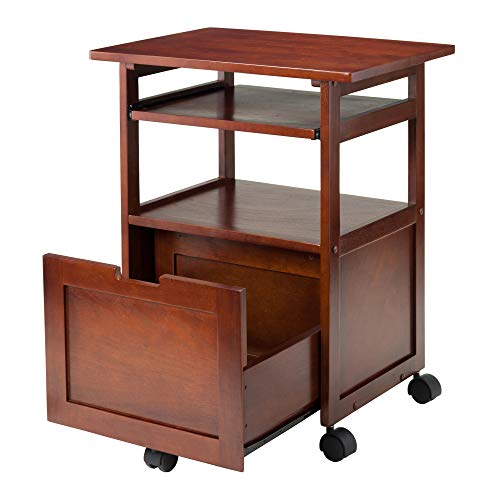 Winsome Piper Home Office, Walnut, 24.02"W X 29.65"H X 17.32"D #TOP5