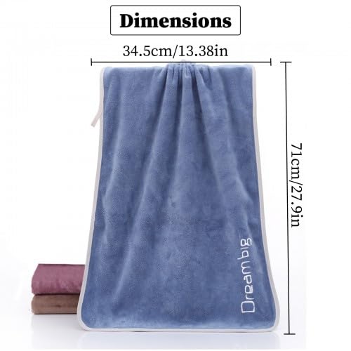 Ehuihuan Lot de 3 Serviette Sport Microfibre Serviette de Gym Sechage Rapide et Absorbant, 71 x 34,5 cm, Gym Entraînement Serviettes Sueur pour Yoga, Fitness, Camping, Voyages, Trekking – Image 3
