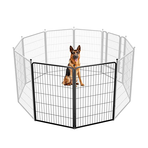 Image of FXW Rollick Unleashed Dog Playpen for Indoor, Yard, RV Camping, 45 inch 2 Panels for Large Dogs, Black│Patented