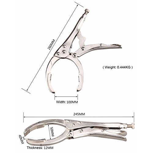Nuzamas Set Of 2 Oil Filter Locking Pliers Jaw 10 Inch Pvc Pipe Plier Wrench Hand Removal Repair Maintenance Tool #TOP4