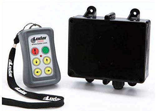 Pierce Lodar 90 Series Remote Transmitter and Receiver System – 4 Function IP55 Relay, 5 Amps, 200 Ft. Range – Wireless for Hydraulic Winches, Hoists