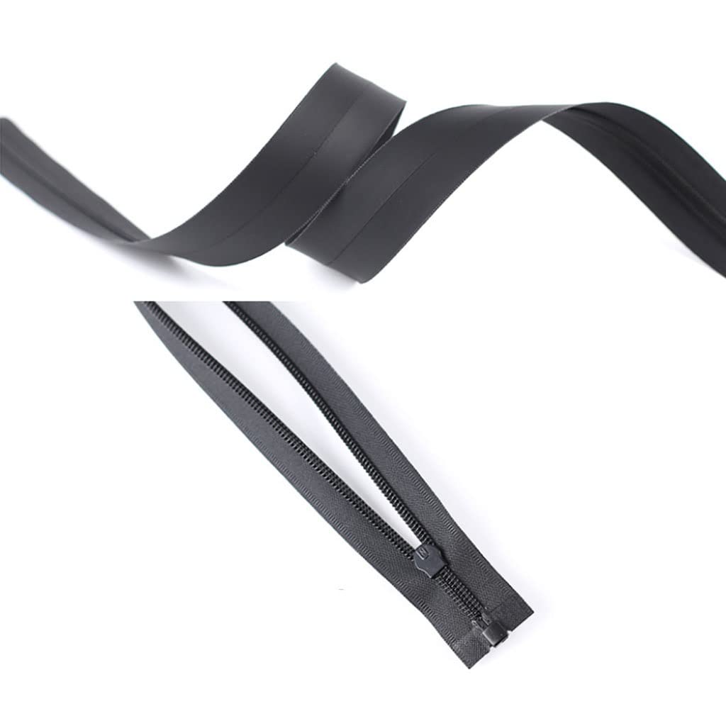 Cremallera de metal, cremalleras en espiral, controles deslizantes de cremallera continua, 1 cremallera invisible impermeable 5#, cremallera abierta simple y doble for chaquetas de costura de bricola