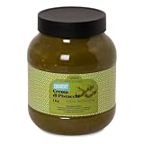Crema di Pistacchio 100% Crunchy 1kg – Crema spalmabile di Pistacchio pura, Senza Zuccheri Aggiunti, Senza Glutine, Vegan, Pistacchi Tostati, Fonte di Proteine