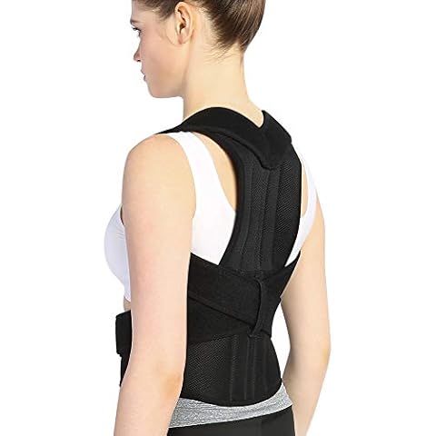 Potensgo Back Brace Posture Corrector for Women and Men,Adjustable Back Straightener Posture Corrector,Lightweight and Breathable Back Support Cover