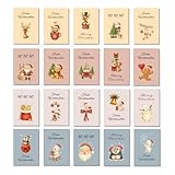 PROVISO TOOLS 20 Weihnachtskarten, Weihnachtskarte, Weihnachten, hochwertige Christmas Cards, faltbare Klappkarten, Weihnachtskarten Set DIN A6 mit Schutzlack inkl. 20 Briefumschläge