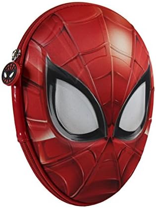 Marvel Spiderman 2700-208 Filled Pencil Case 3D, 2 Compartments, markers, crayons, Accessories School 21 Pieces, Polyester, Multi-Colour