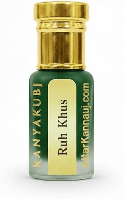 Kannauj Ruh Khus Attar for Men, Roll-On Attar, Gift for Husband, Boyfriend (Herbal Natural Extracted -6 ml) | Brand AttarKannauj