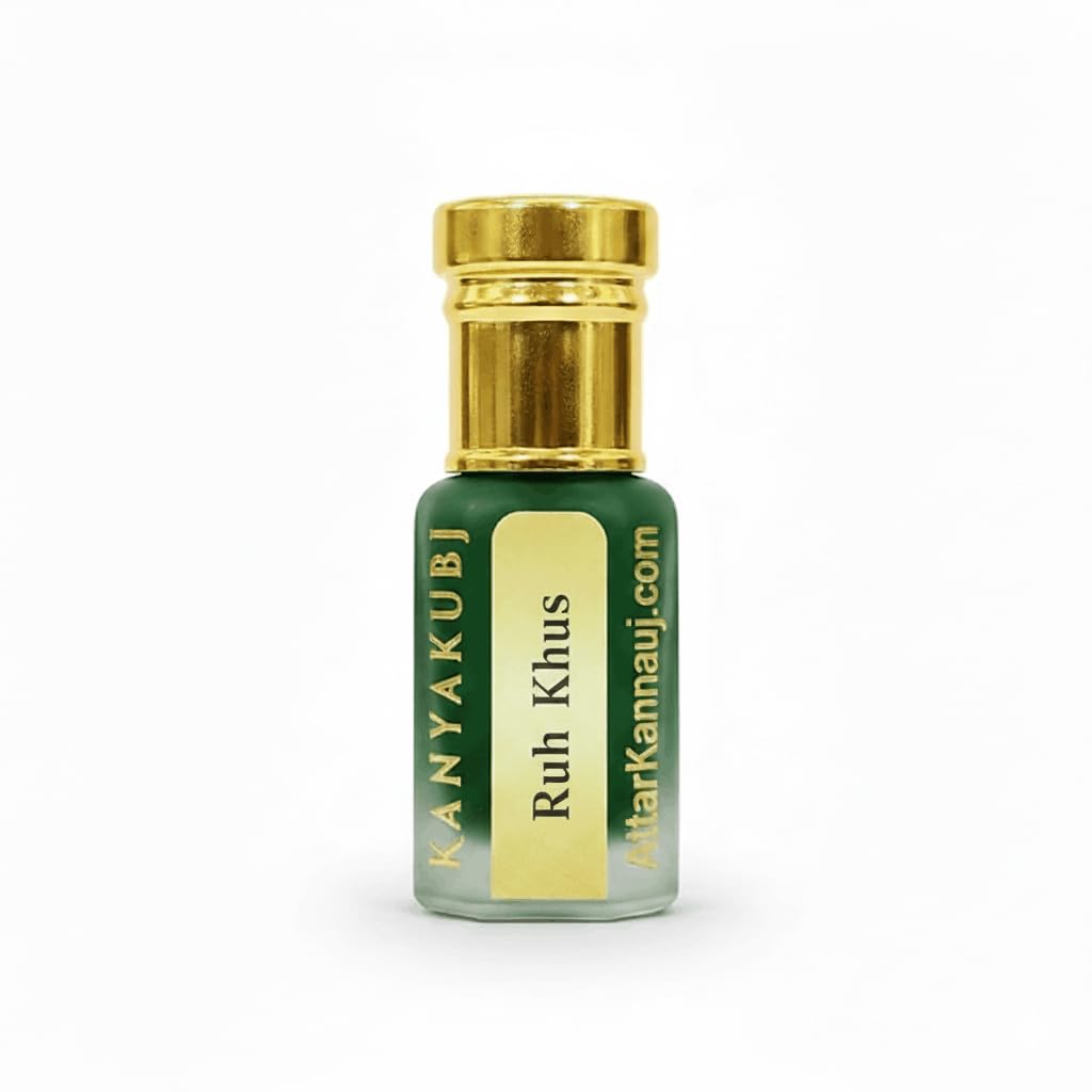 Kannauj Ruh Khus Attar for Men, Roll-On Attar, Gift for Husband, Boyfriend (Herbal Natural Extracted -6 ml) | Brand AttarKannauj