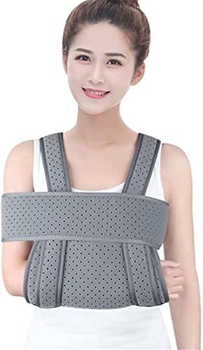 アームスリング 三角巾 骨折 三角巾 医療用 肘 サポーター エンハンスドバージョンアームスリングメディカルショルダーイモビライザー調節可能な回旋腱板ソフトリスト肘前腕サポートブレースストラップ