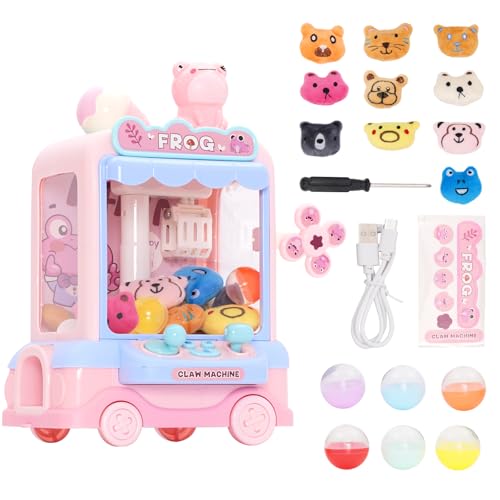 Ark miido Candy Grabber Máquina expendedora de caramelos, mini máquina de agarrar para niños, dispensador de dulces, máquina tragamonedas, brazo de agarre, máquina de garra para niños