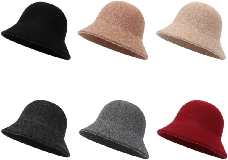 Wool Fisherman Hats Thickened Basin Vintage Woolen