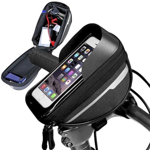 Bolsa para Bike Bicicleta Suporte para Celular e Acessórios Grande Guidao Prova D'Agua Resistente C