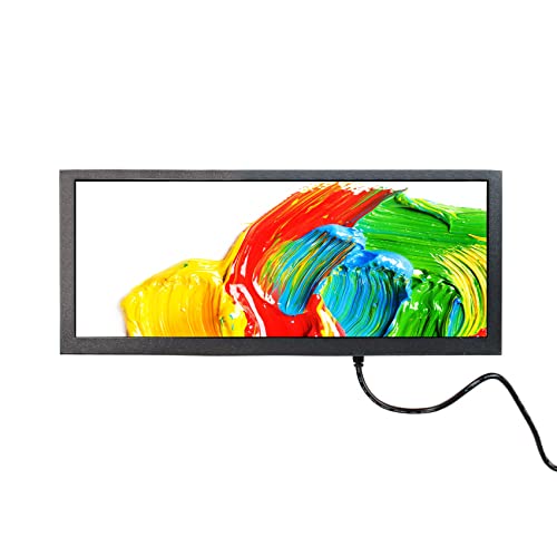 Vsdisplay 12.3 Inch 12.3'' 1920X720 600Nit Ips Portable Lcd Monitor Vs123Zj01A,With Hd-Mi Usb Vga Video Port,Dual Speakers, As Diy Stretched Bar Display #TOP9