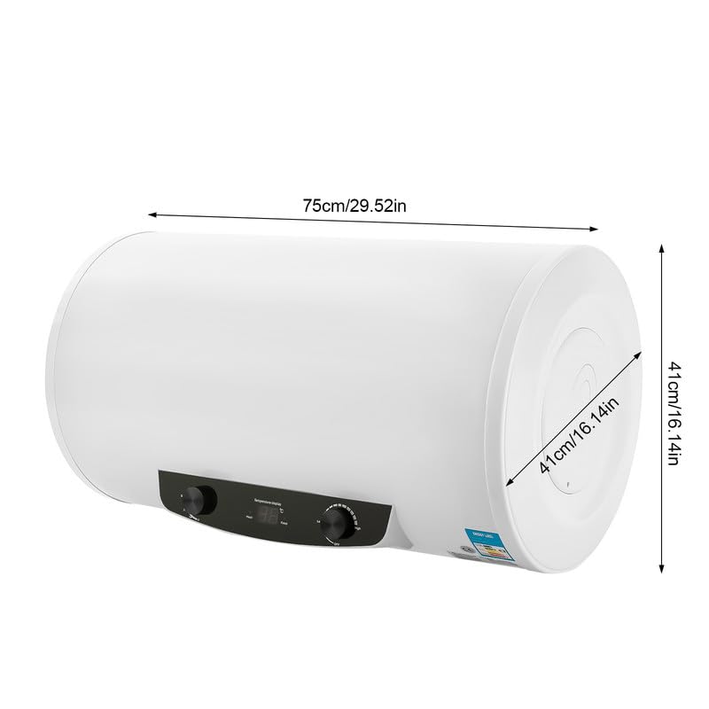Calentador De Agua Eléctrico De 70 Litros Para Montaje En Pared, Termo Eléctrico Con Indicador LED Y Control De Temperatura, Para Cocina Y Baño