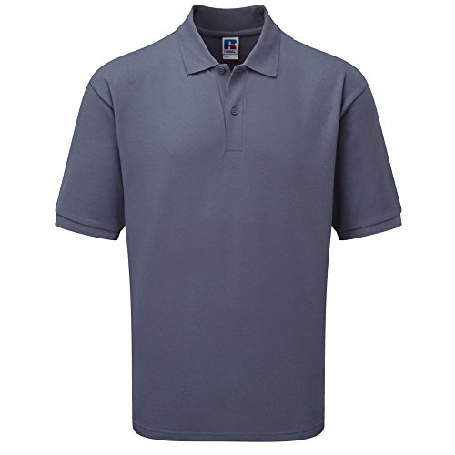 Russell Mens Classic Short Sleeve Polycotton Polo Shirt (S) (Convoy Grey)
